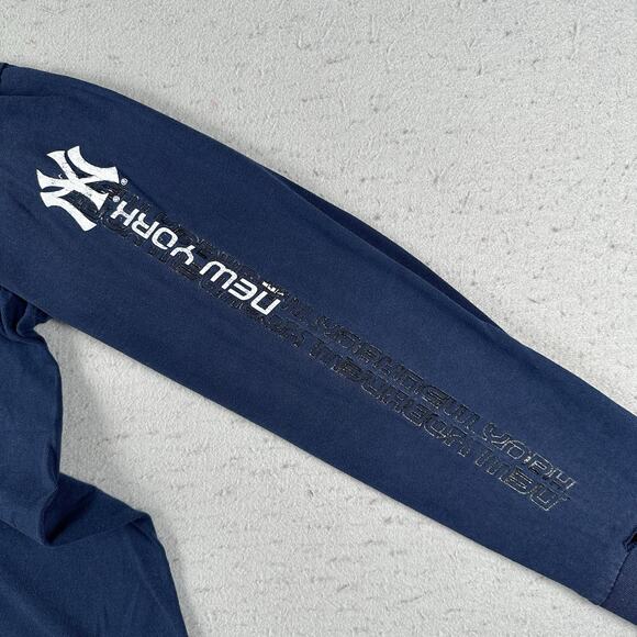 Vtg Y2K Nike New York Yankees Shirt Men’s Large‎ Center Swoosh Check Long Sleeve - Picture 15 of 16